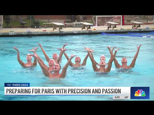 ⁣Southern California artistic swimmers train for 2024 Paris Olympics