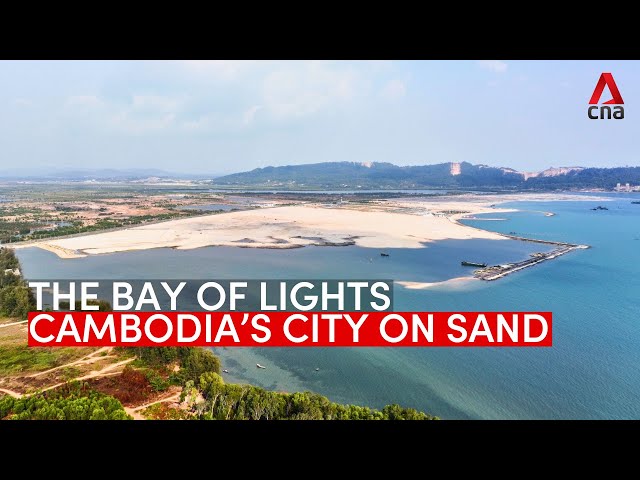 ⁣The Bay of Lights: Cambodia's city on sand