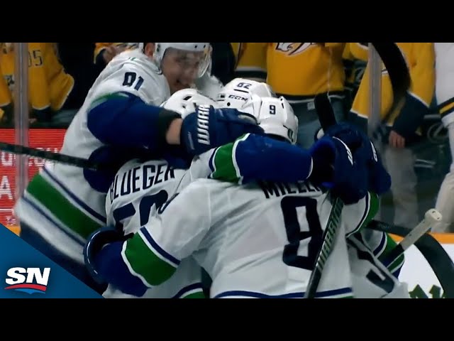 ⁣Canucks Stand Tall On Furious Predators Power Play To Clinch The Series