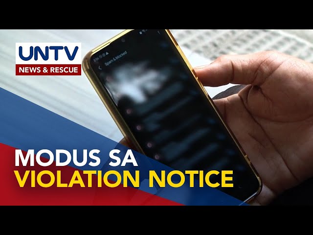 ⁣Traffic violation alert sa text message, bagong modus ng scammers; Publiko, pinag-iingat – LTO