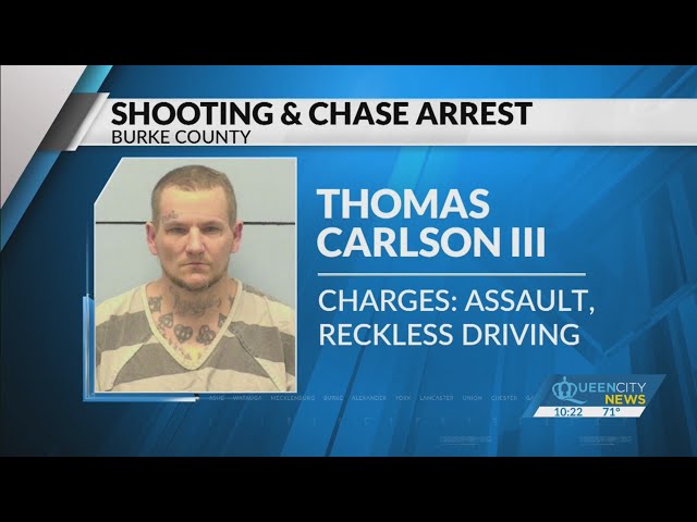 ⁣Morganton man charged with shooting at deputies during high-speed chase