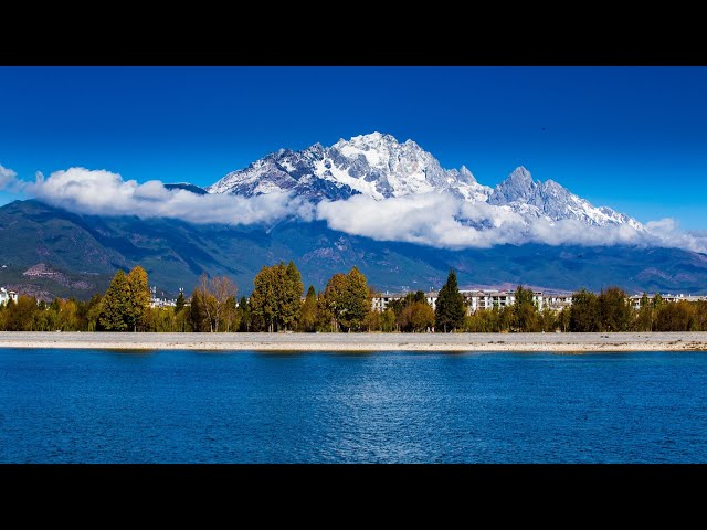 ⁣Live: Enjoy views of Yulong Snow Mountain through a spruce forest – Ep. 4