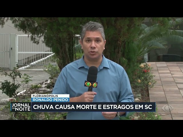 ⁣Chuva causa morte e estragos em Santa Catarina
