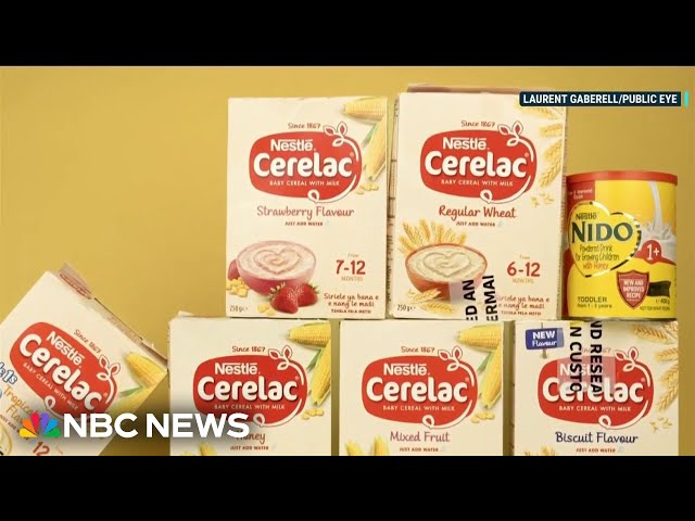 ⁣Nestle accused of adding sugar to baby food sold in lower income countries