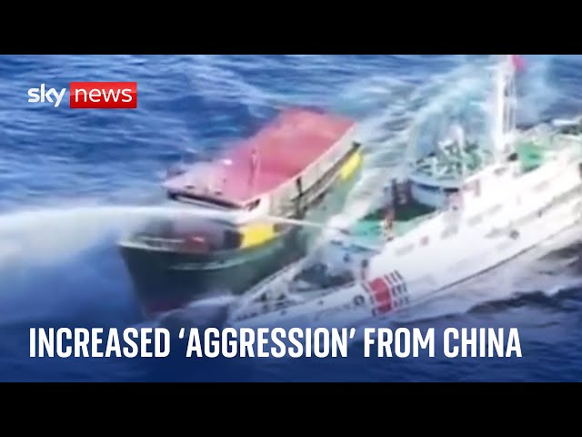 'First time China has used this level of aggression', says Philippine coastguard