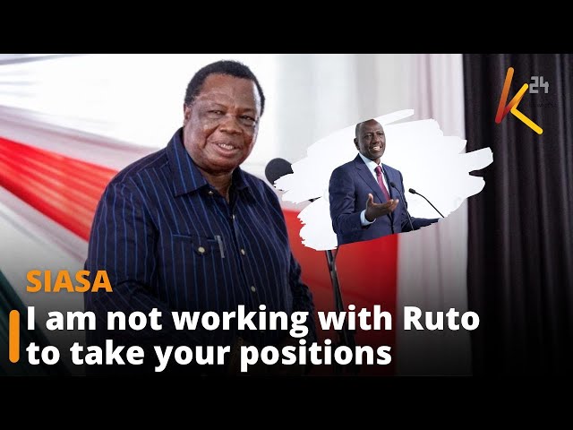 ⁣"I am not working with President Ruto to take your positions, msione wivu," Atwoli