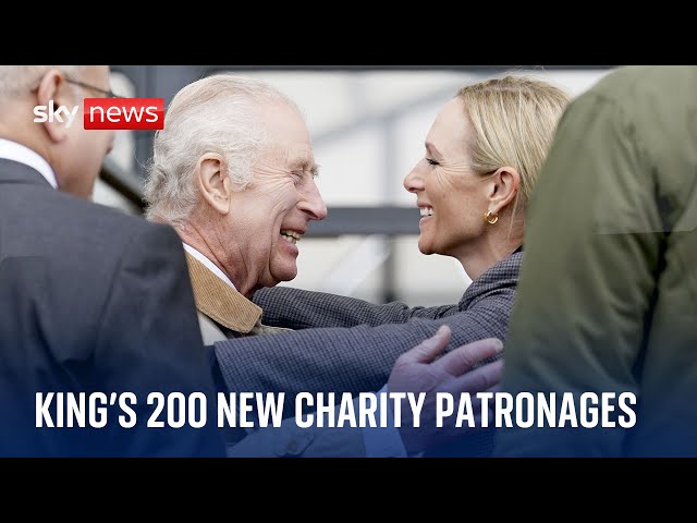 ⁣King Charles takes on more than 200 new charity patronages