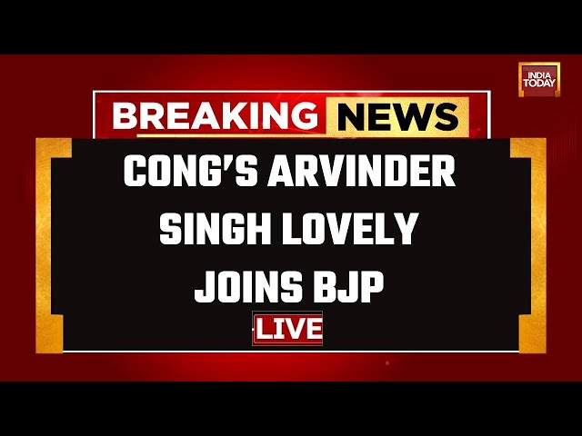 ⁣LIVE: Ex-Delhi Cong President Arvinder Singh Lovely Joins BJP | Lok Sabha Elections 2024 LIVE News