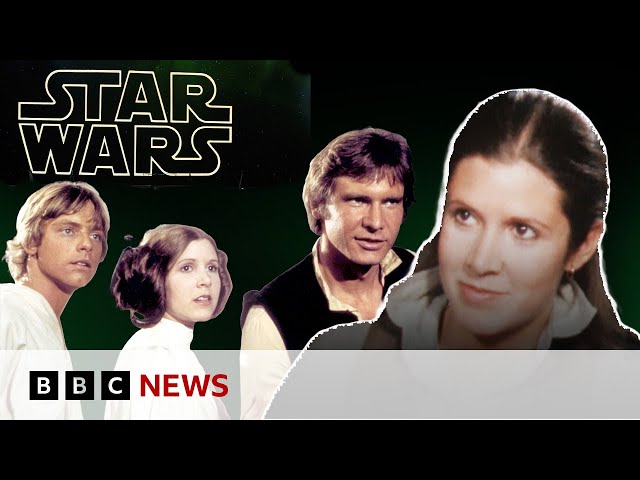 ⁣Carrie Fisher on why Star Wars was 'low-budget' | BBC News