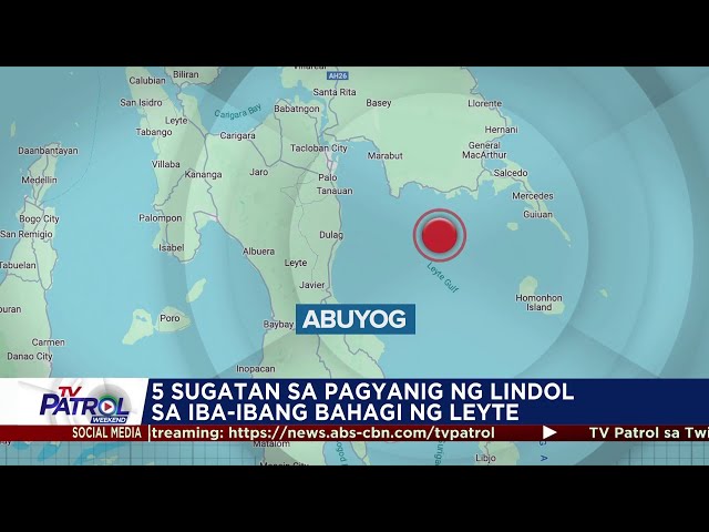 ⁣Leyte niyanig ng magnitude 5.8 lindol