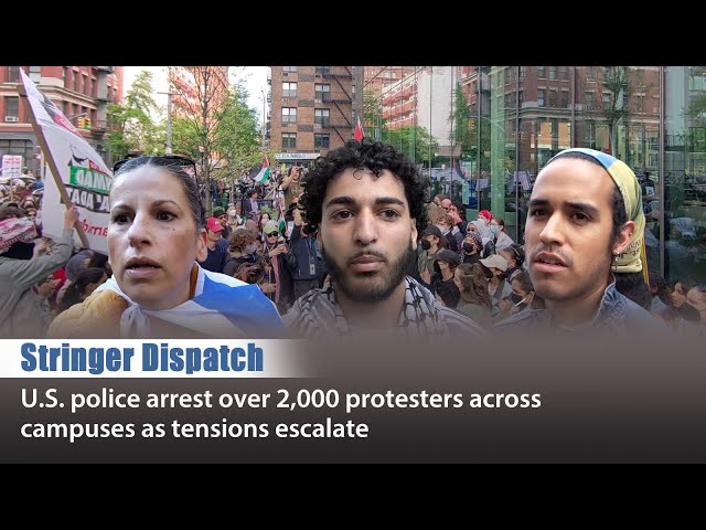 ⁣Stringer Dispatch: U.S. police arrest over 2,000 protesters across campuses as tensions escalate