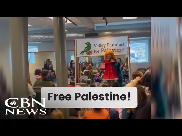 ⁣Kids Shout 'Free Palestine' at Drag Queen Story Hour