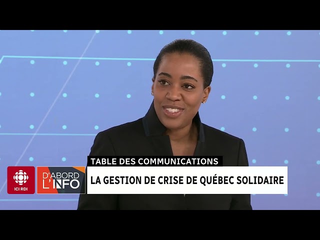 ⁣La gestion de crise de Québec solidaire | D'abord l'info