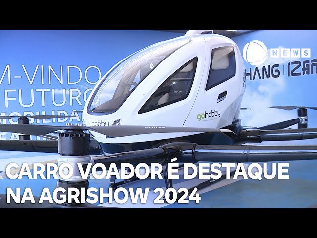 Carro voador elétrico chinês é destaque na Agrishow