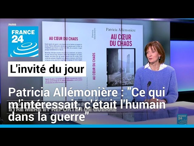 ⁣Patricia Allémonière : "Ce qui m'intéressait, c'était l'humain dans la guerre&qu