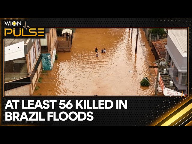 ⁣Brazil floods: Heavy rains lash Southern state of Rio Grande Do Sul | WION Pulse