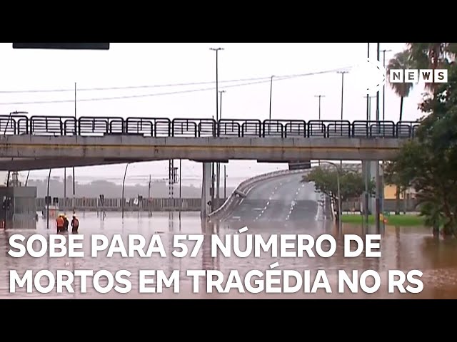 Sobe para 57 o número de mortos por causa das chuvas no Rio Grande do Sul