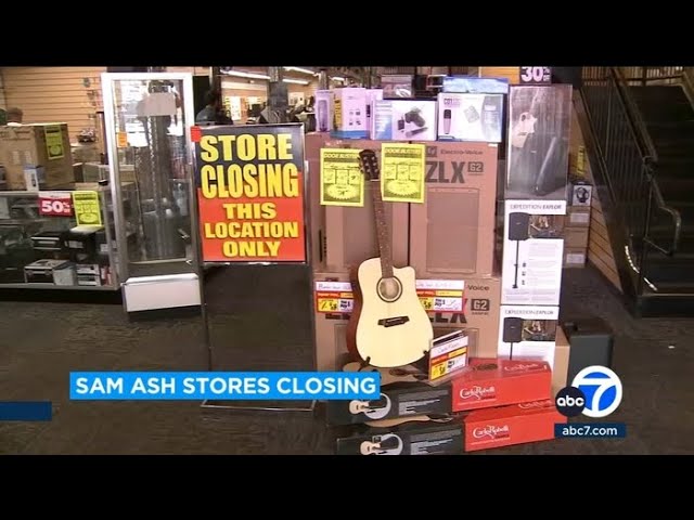 ⁣Sam Ash music stores to close after 100 years in business