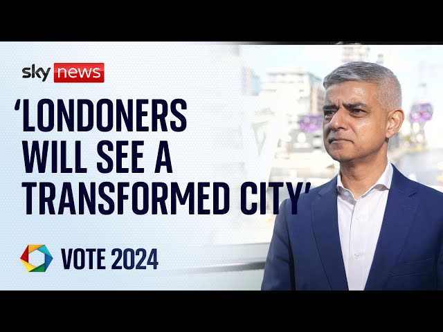 'London will see a transformed city' says Mayor Sadiq Khan