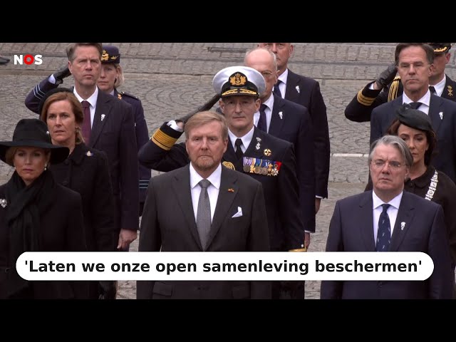 ⁣Zo verliep de Nationale Herdenking op de Dam in Amsterdam