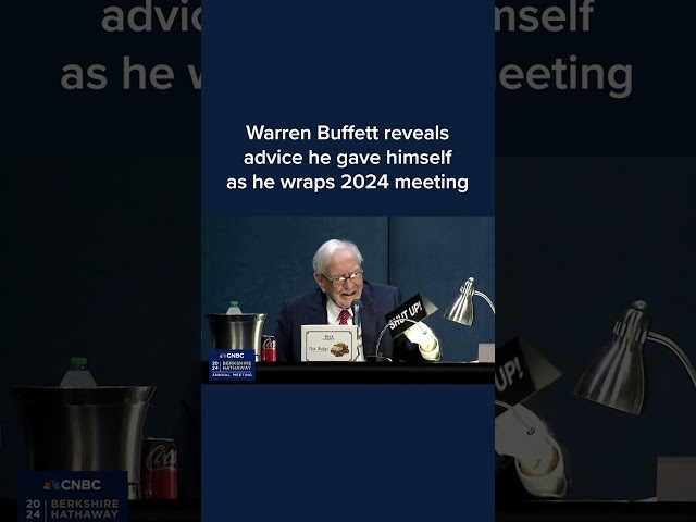 ⁣Warren Buffett reveals advice he gave himself as he wraps the 2024 meeting