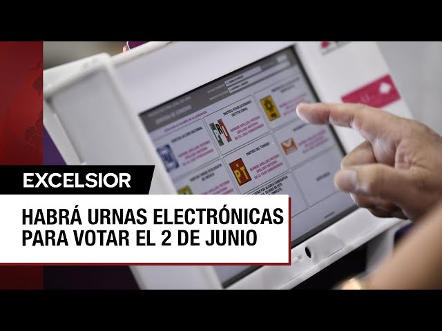 ⁣Urnas electrónicas serán estrenadas en la jornada electoral del 2 de junio