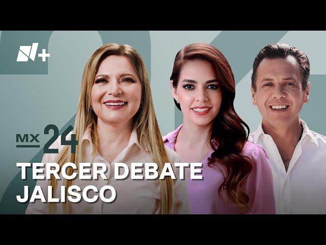 ⁣Tercer Debate Jalisco 2024: EN VIVO Claudia Delgadillo, Laura Haro y Pablo Lemus