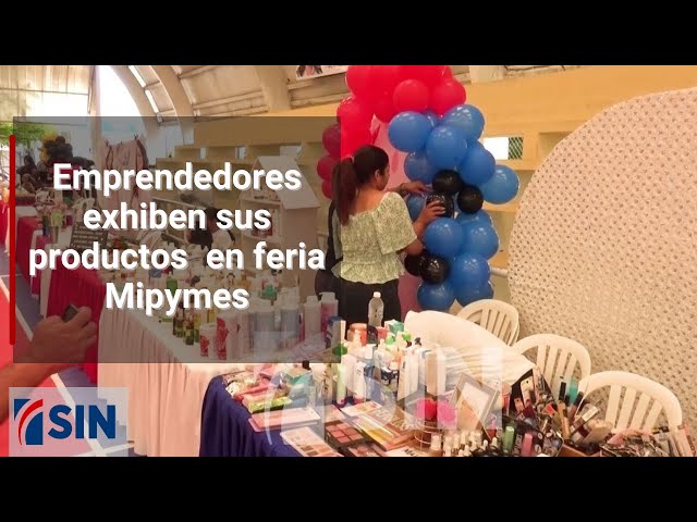 ⁣Emprendedores exhiben sus productos en feria Mipymes