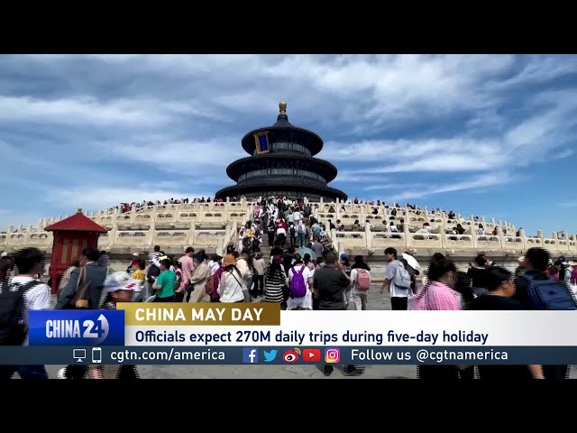 ⁣May Day travel in China boosts Tourism