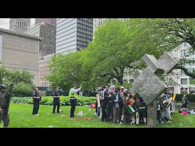 ⁣Dozens of pro-Palestinian protesters arrested outside Art Institute of Chicago: police