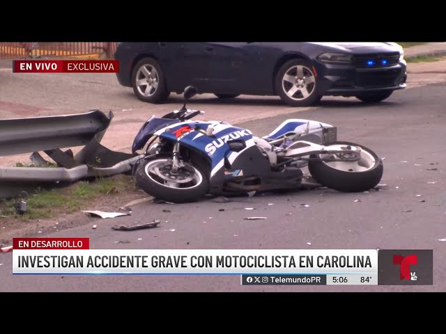 ⁣Motorista resulta gravemente herido en accidente en Carolina