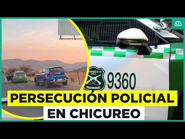⁣Persecución policial termina con balacera en Chicureo