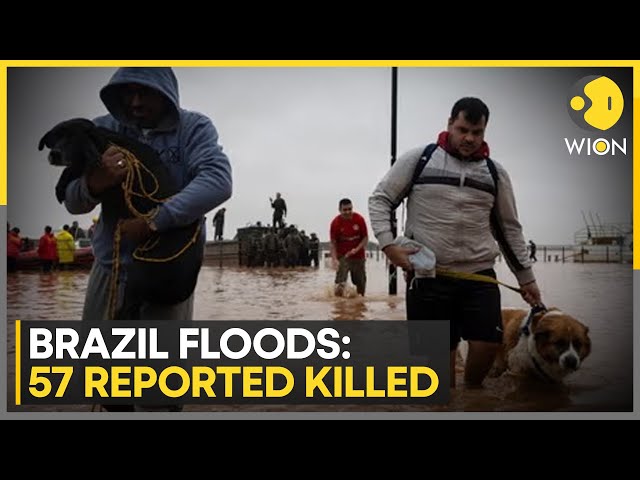 ⁣Brazil floods: Heavy rains lash Southern state of Rio Grande Do Su | Latest Newsl | WION