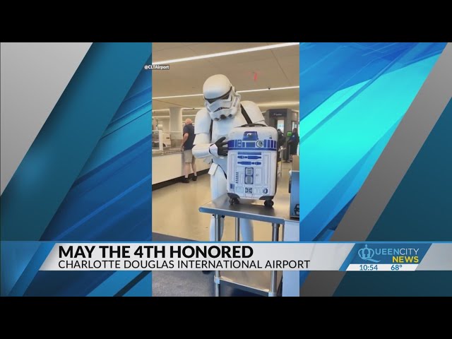 ⁣CLT Airport honors May the 4th