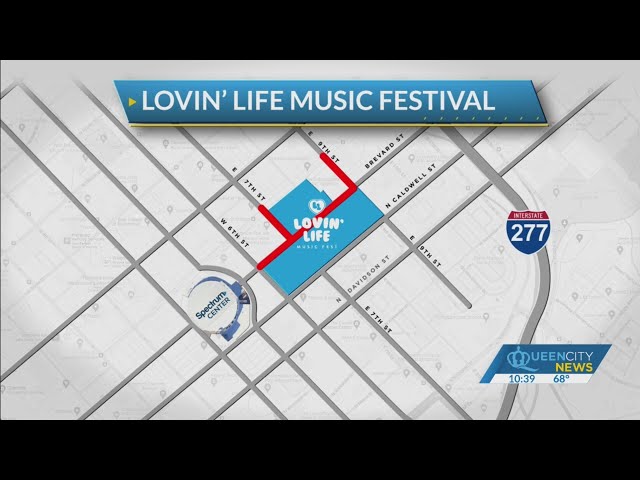 ⁣Road closures continue for Lovin' Life Music Festival