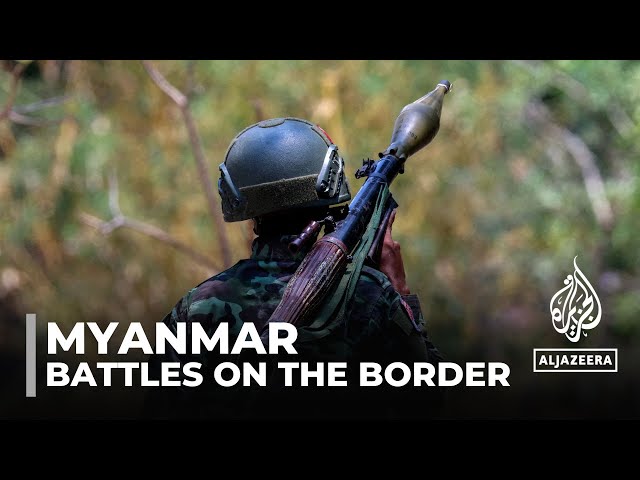 ⁣Battles on the Myanmar border: Rebels and junta fight for control of key town