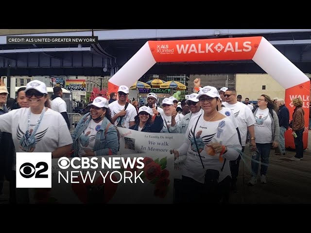⁣Hundreds participate in ALS Awareness Month walk in Manhattan
