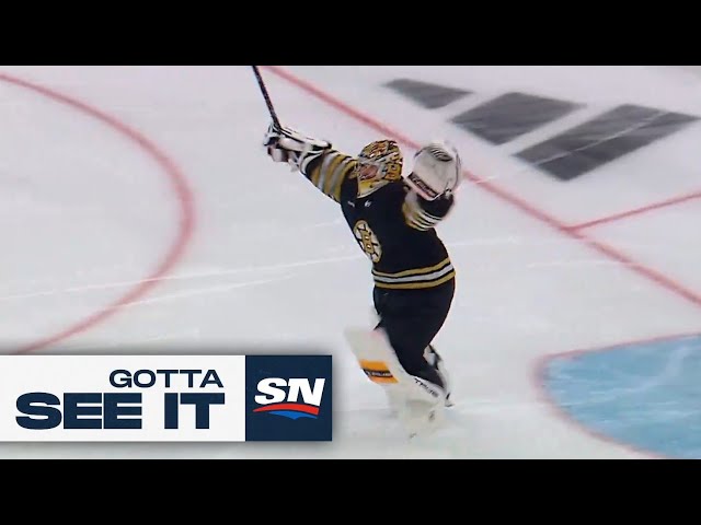 ⁣GOTTA SEE IT : David Pastrnak Downs Maple Leafs With OT Marker In Game 7