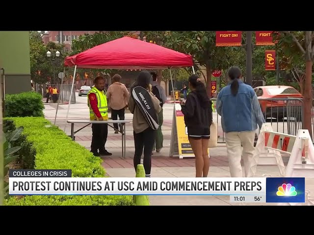 ⁣USC's commencement preparation includes increased security patrol