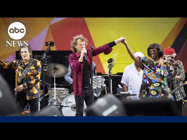 ⁣The Rolling Stones perform at New Orleans Jazz Fest