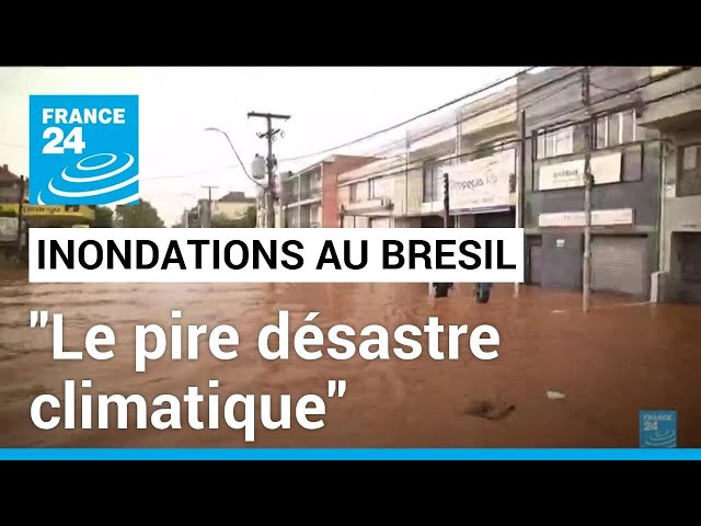 ⁣Inondations au Brésil : le "pire désastre climatique" de l'histoire du pays • FRANCE 