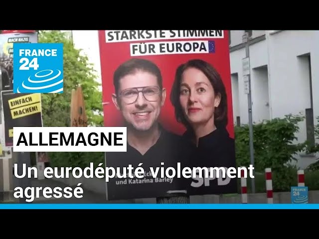 ⁣Un eurodéputé violemment agressé alors qu’il collait des affiches électorales à Dresde