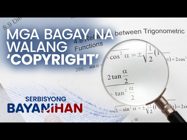 ⁣Anong mga bagay ang pwede sa lahat at hindi sakop ng Copyright Law?