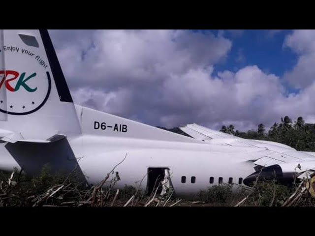 ⁣ALERTE INFO: L'avion R’Komor, s’est écrasé après le décollage à l'aéroport de Mohéli ce di