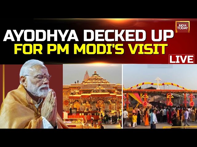 ⁣INDIA TODAY LIVE: Ayodhya All Set To Welcome PM MODI | PM Modi's Big Ram Mandir Visit LIVE Toda