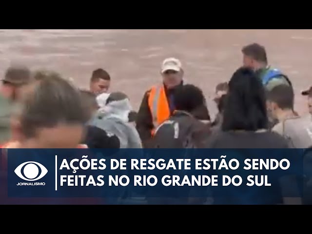 ⁣Ações de resgate estão sendo feitas no Rio Grande do Sul | Band Jornalismo