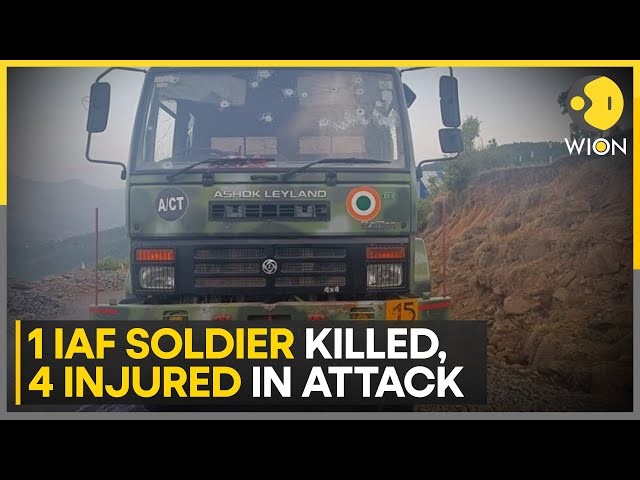 ⁣J&K: 1 IAF personnel killed & 4 injured in attack on convoy | WION