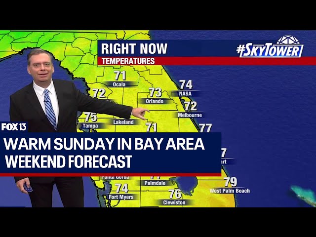 ⁣Tampa weather: Warm Sunday in Bay Area