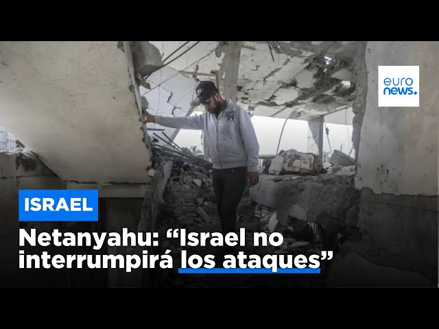 ⁣Guerra sobre Gaza: Netanyahu se niega a interrumpir los ataques