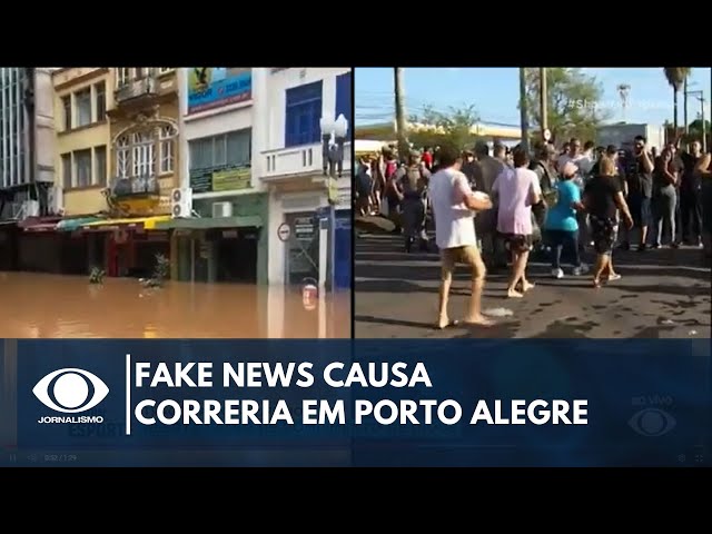 ⁣Boato sobre transbordamento de dique causa correria em Porto Alegre | Band Jornalismo